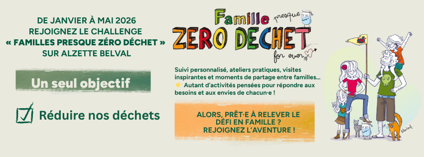 Save the date – Rejoignez le challenge pour réduire vos déchets en famille en janvier 2026